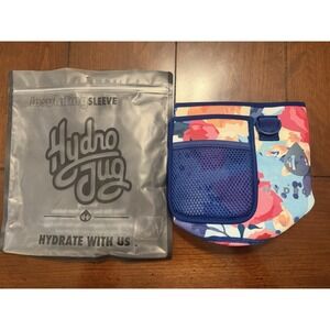 Hydrojug Floral Water Bottle Carrier Sleeve with Strap NEW